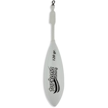 Plomo Turkana - Casting Español - Pintado - Varilla Corta Montada - Blanco - 2 unds