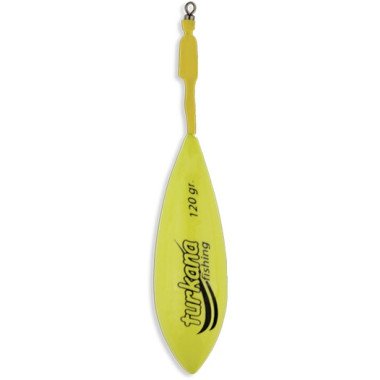 Plomo Turkana - Casting Español - Pintado - Varilla Corta Montada - Amarillo - 2 unds