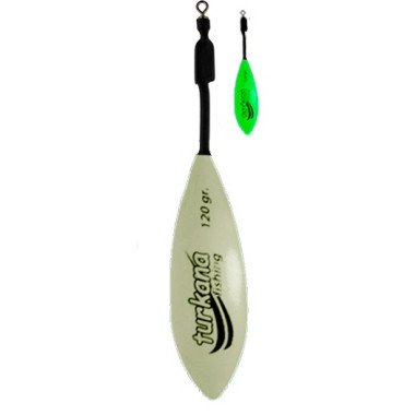 Plomo Turkana - Casting Español - Pintado - Varilla Corta Montada - Flúor - 2 unds
