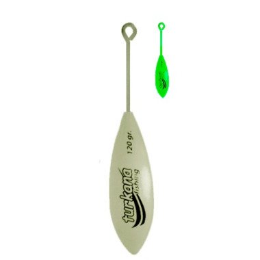 Plomo Turkana - Casting Español - Pintado - Varilla Larga - Flúor - 2 unds