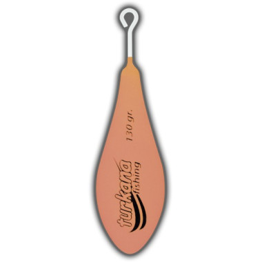 Plomo Turkana - Casting Portugués Sport - Plastificado - Varilla Corta - Rosa Flúor - 2 unds