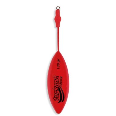Plomo Turkana - Casting Belga - Pintado - Varilla Corta Montada - Rojo - 2 unds
