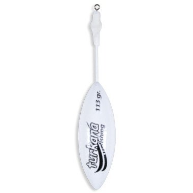 Plomo Turkana - Casting Belga - Pintado - Varilla Corta Montada - Blanco - 2 unds