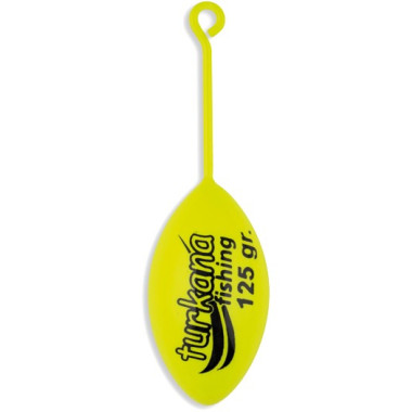 Plomo Turkana - Casting Bomba - Pintado - Varilla Corta - Amarillo - 2 unds