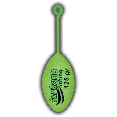 Plomo Turkana - Casting Bomba - Pintado - Varilla Corta - Verde Flúor - 2 unds