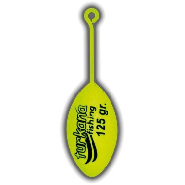 Plomo Turkana - Casting Bomba - Pintado - Varilla Corta - Amarillo Flúor - 2 unds