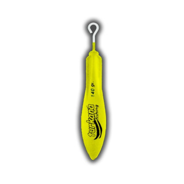 Plomo Turkana - Casting Evolution - Plastificado - Varilla Corta - Amarillo Flúor - 2 unds