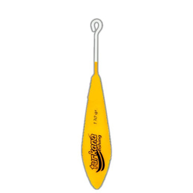 Piombo Turkana - Casting Proiettile Sport - Rivestito in Plastica - Gambo Lungo - Arancione Fluor - 2 unds