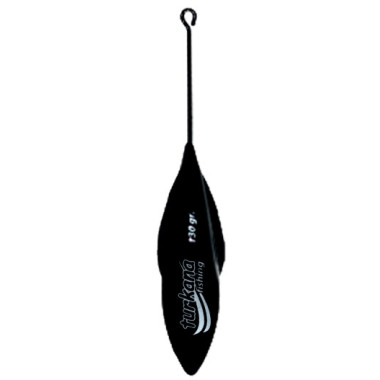 Plomo Turkana - Casting Mini Ala - Pintado - Varilla Larga - Negro - 2 unds