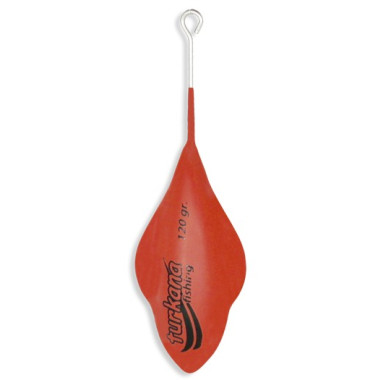 Plomo Turkana - Casting Ala - Plastificado - Varilla Larga - Rojo - 2 unds