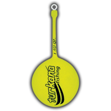 Plomo Turkana - Casting Bola - Plastificado - Varilla Rolling - Amarillo Flúor - 2 unds