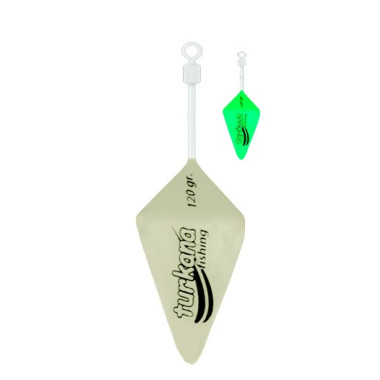Plomo Turkana - Casting Piramide Belga - Pintado - Varilla Rolling - Flúor - 2 unds