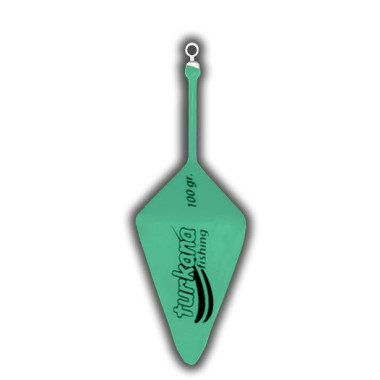 Plomo Turkana - Casting Piramide Belga - Plastificado - Varilla Rolling - Azul Flúor - 2 unds