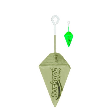 Plomb Turkana - Casting Pyramide Espagnole - Peint - Tige Courte - Fluo - 2 unds